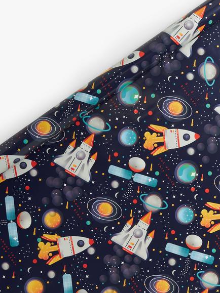 John Lewis Space Wrapping Paper, 3m, Blue