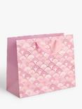 John Lewis Curved Tile Gift Bag, Pink