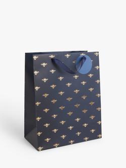 John Lewis Bee Gift Bag, Navy