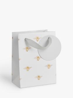 John Lewis Bee Gift Bag - view 2, White