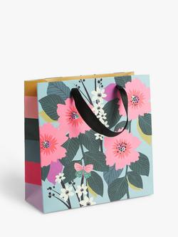 John Lewis Contemporary Floral Gift Bag, Multi