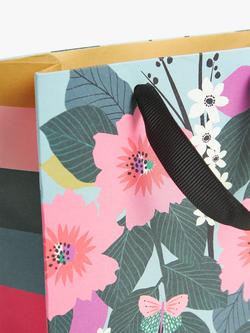 John Lewis Contemporary Floral Gift Bag - view 2, Multi