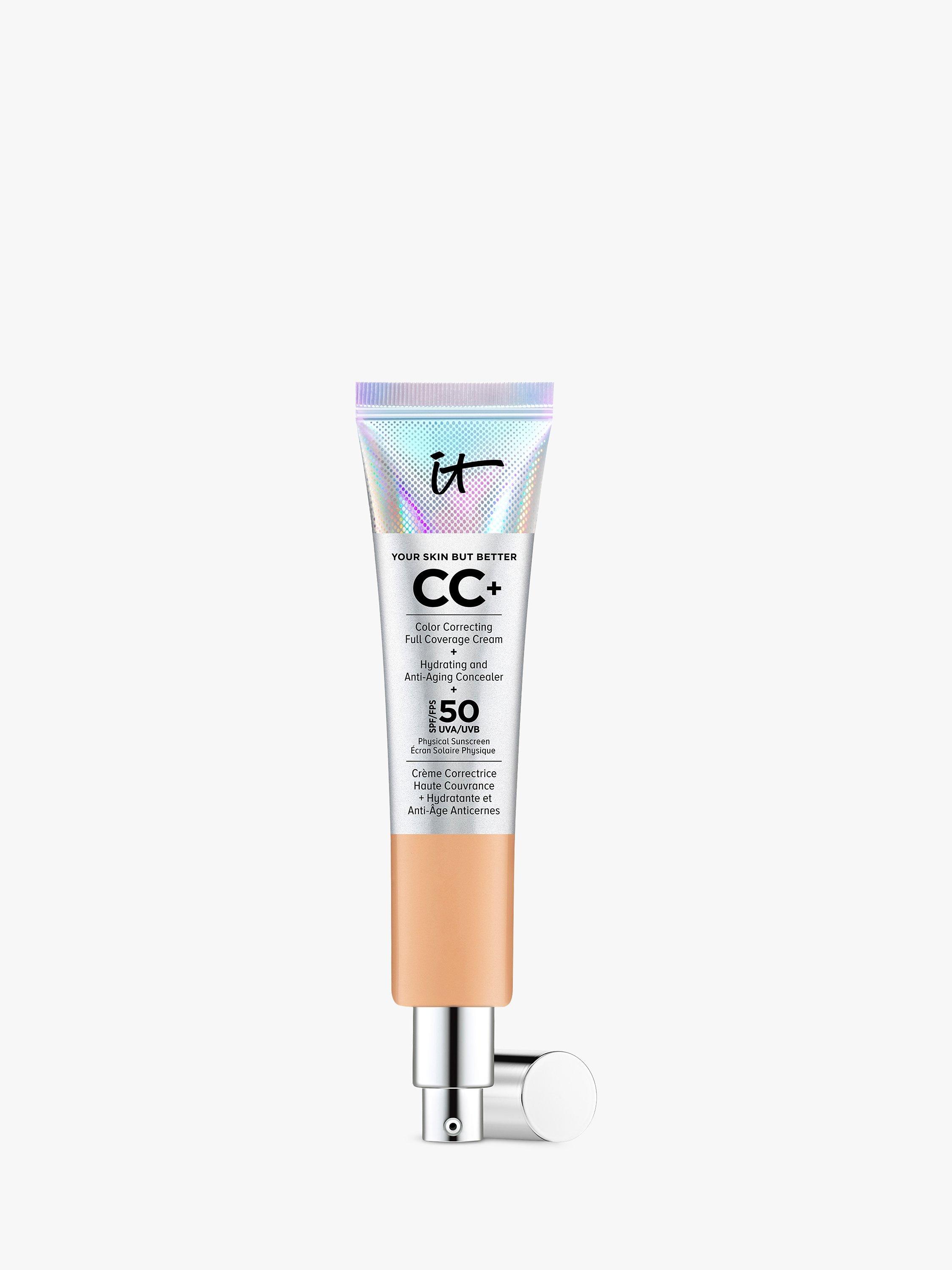 Product image 1 of 5, which shows IT Cosmetics Your Skin But Better CC+ Cream with SPF 50+ Supersize, Neutral Tan