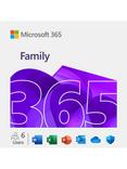 Microsoft 365 Family, Office Software for up to 6 people, PC/Mac, Tablets and Smartphones, 1 Year Subscription for 6 Users