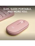 Logitech Pebble Mouse 2 M350s, Rose