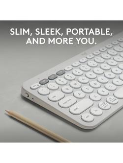 Logitech Pebble Keys 2 K380s Minimalist Keyboard - view 2, White