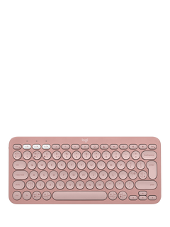 Logitech Pebble Keys 2 K380s Minimalist Keyboard, Rose
