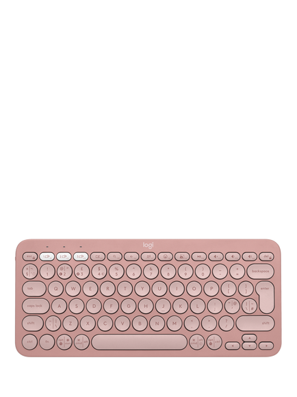 Logitech Pebble Keys 2 K380s Minimalist Keyboard, Rose
