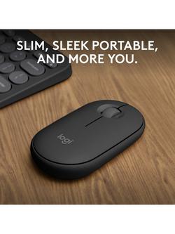 Logitech Pebble Mouse 2 M350s - view 2, Graphite