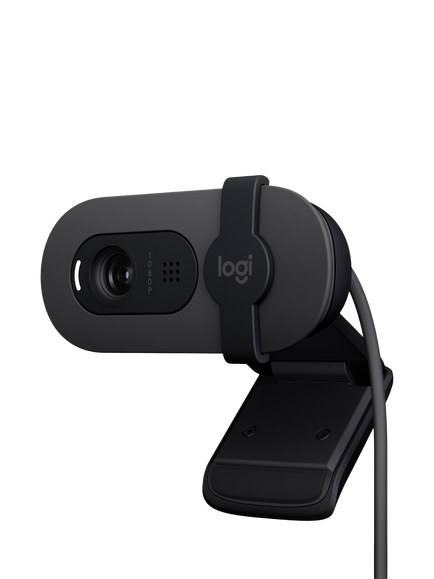 Logitech Brio 100 Full HD 1080p Webcam, Graphite, Graphite