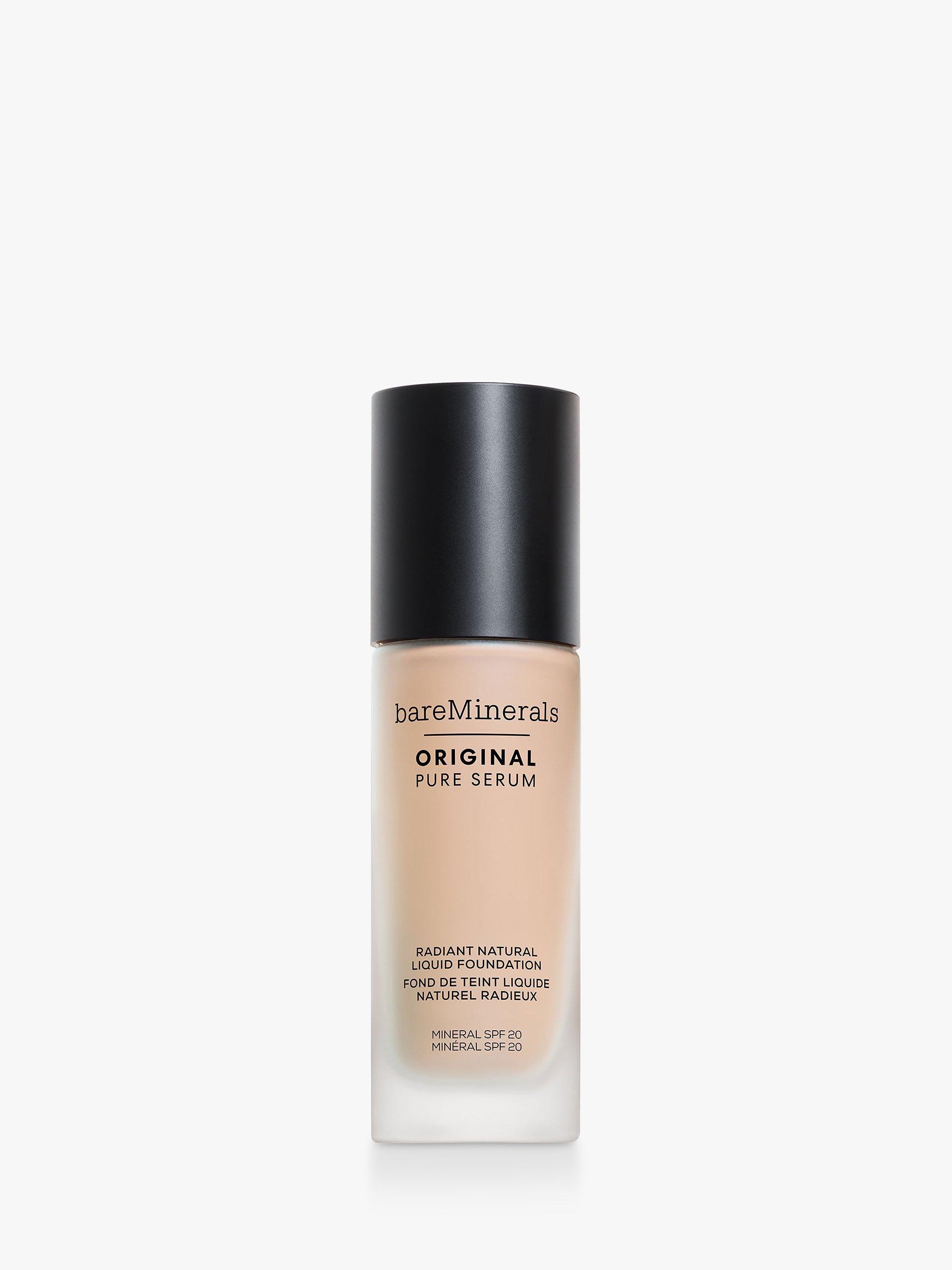 Product image 1 of 8, which shows bareMinerals ORIGINAL Pure Serum Radiant Natural Liquid Foundation, Fair Cool 1