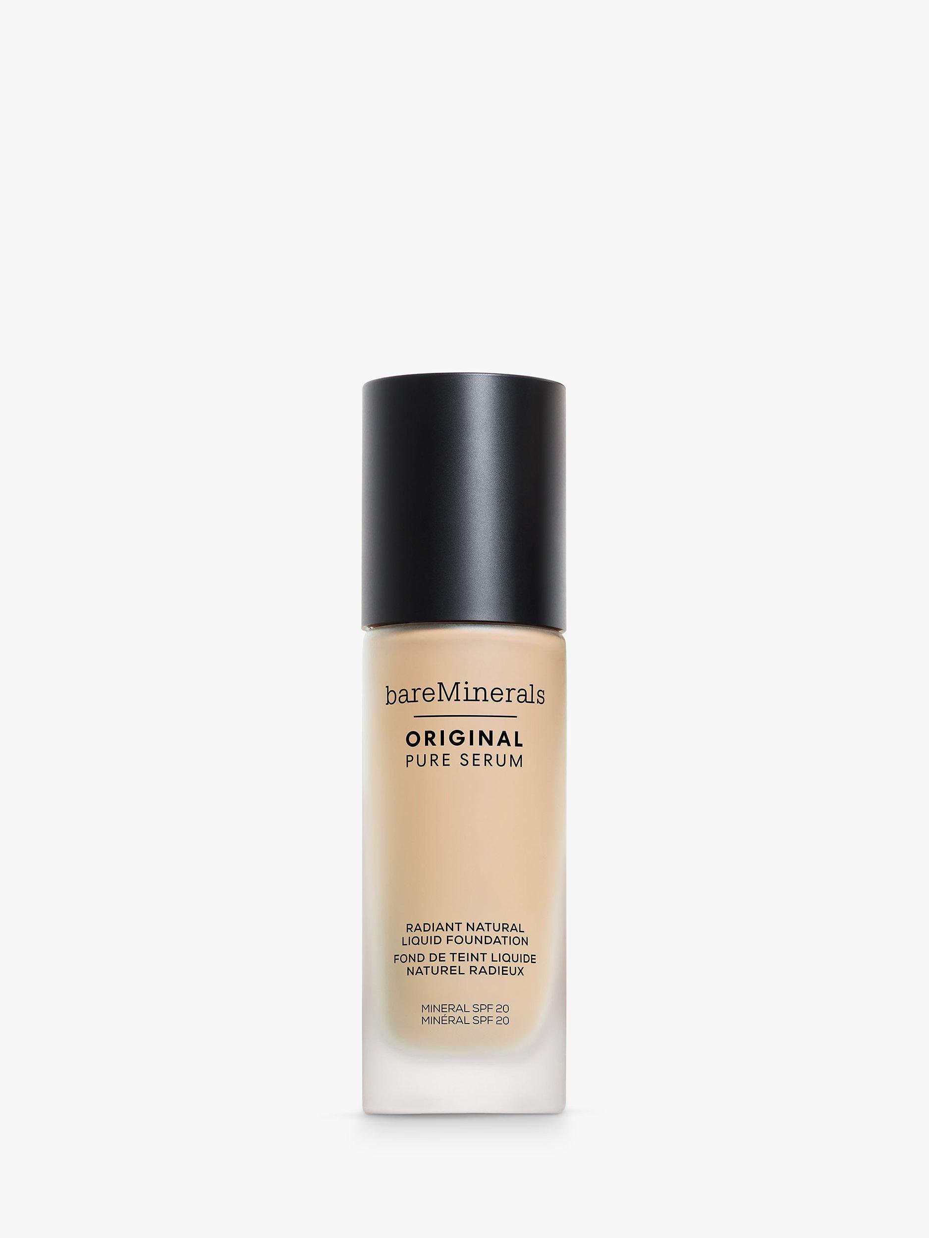 Product image 1 of 8, which shows bareMinerals ORIGINAL Pure Serum Radiant Natural Liquid Foundation, Fair Warm 1
