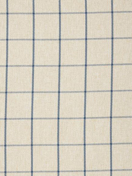 John Lewis Classic Check Furnishing Fabric, Lake Blue