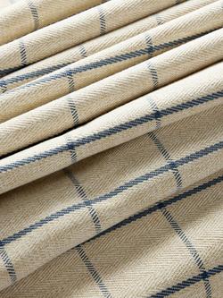 John Lewis Classic Check Furnishing Fabric - view 2, Lake Blue