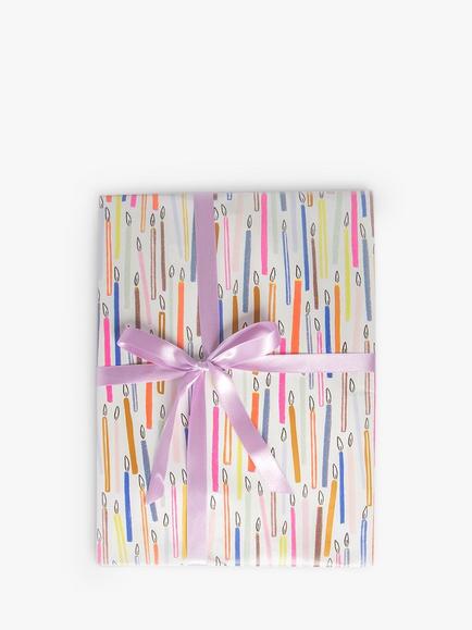Caroline Gardner Candles Wrapping Paper, 5m, Multi