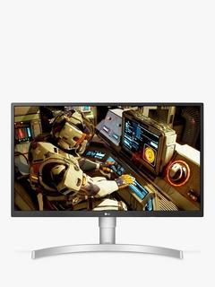 LG 27UL550P 4K Ultra HD Monitor, 27”, White