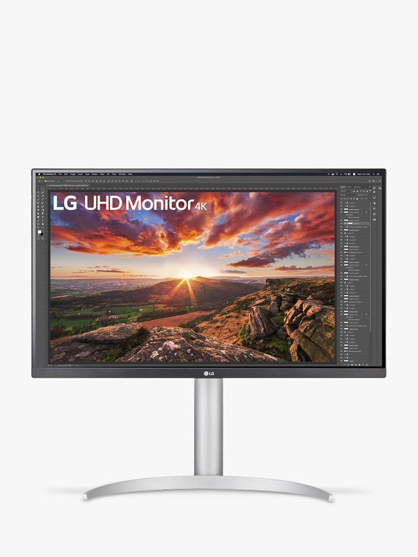 LG 27UP85NP 4K Ultra HD Monitor, 27”, Silver