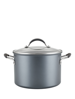 Circulon ScratchDefense Non-Stick Stockpot & Lid, 24cm, Grey