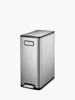 EKO Ecofly Pedal Bin, Stainless Steel, 45L, Stainless Steel
