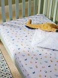 John Lewis Alphabet Animals Cotton Fitted Baby Sheet, Pack of 2, Multi