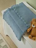 John Lewis Scalloped Cotton Baby Blanket, 100 x 80cm