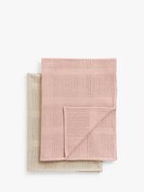John Lewis Baby GOTS Organic Cotton Cellular Cotbed Blanket 120 x 100cm