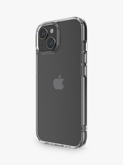QDOS Hybrid Case for iPhone 15, Clear - view 2, Clear