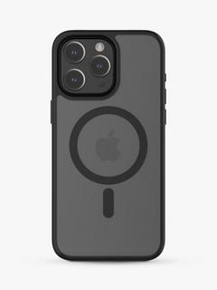 QDOS Hybrid Soft & Snap Case for iPhone 15 Pro Max, Black Titanium
