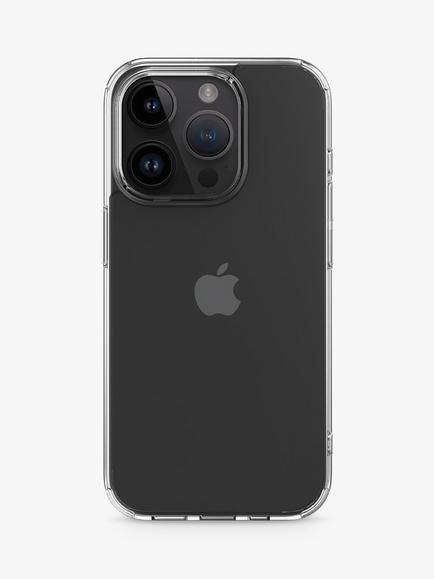 QDOS Hybrid Case for iPhone 15 Pro, Clear, Clear