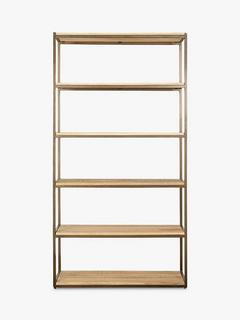 nkuku Marjori Wide Shelf Unit, Natural