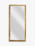 nkuku Yadur Full Length Metal Frame Wall Mirror, 166.5 x 75.5cm, Brass