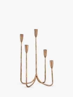 nkuku Mbata Cluster Candelabra, Brass