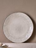 nkuku Malia Stoneware Dinner Plate, 28cm, Cream
