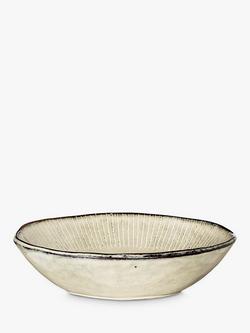 nkuku Malia Stoneware Cereal Bowl, 19.5cm, Cream, Cream