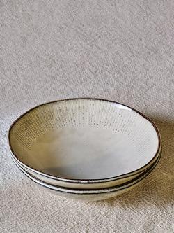 nkuku Malia Stoneware Cereal Bowl, 19.5cm, Cream - view 2, Cream