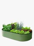 VegTrug VegTub Raised Bed Metal Planter, 92cm, Green