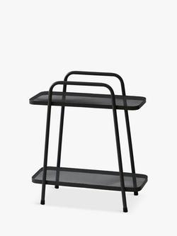 VegTrug Modern Steel Indoor/Outdoor Plant Stand, 2 Shelves, Metallic Grey, Metallic Grey