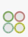 Designers Guild Ikebana Porcelain Dinner Plate, Set of 4, 27cm, Multi