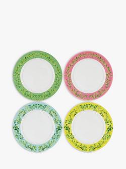 Designers Guild Ikebana Porcelain Dinner Plate, Set of 4, 27cm, Multi, Multi