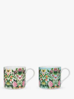 Designers Guild Ikebana Porcelain Mugs, Set of 2, 290ml, Multi, Multi