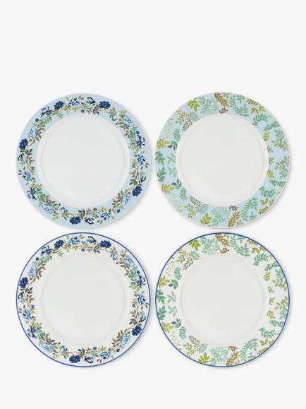 Designers Guild Porcelaine de Chine Porcelain Dinner Plate, Set of 4, 27cm, Multi, Multi