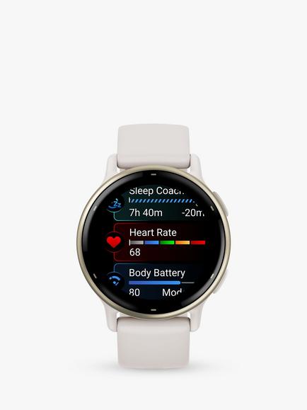 Garmin vivoactive 5 GPS Smartwatch, 42mm - view 2, Ivory