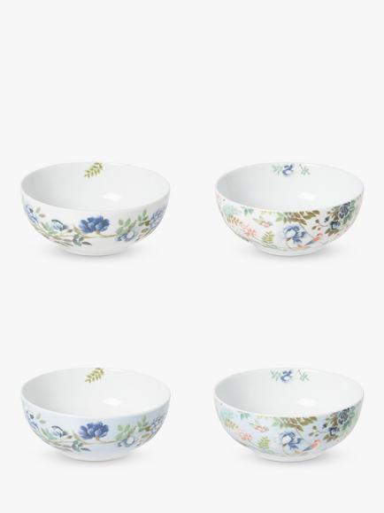 Designers Guild Porcelaine de Chine Porcelain Cereal Bowl, Set of 4, 16.2cm, Multi - view 2, Multi