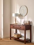 John Lewis Medan Console Table, Dark Stain