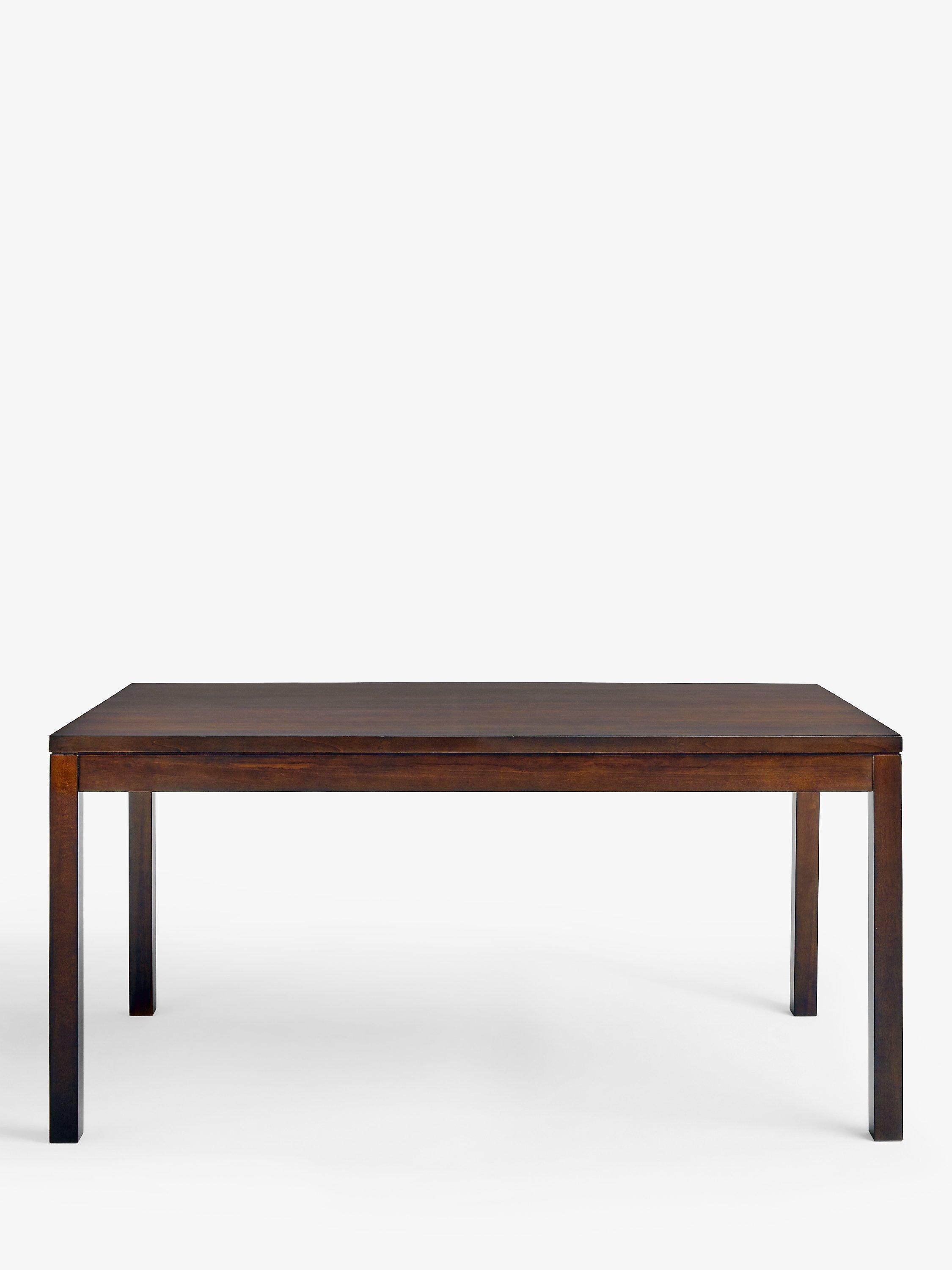 John Lewis Medan 6 Seater Fixed Dining Table Dark Stain