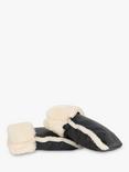 BINIBAMBA Coated Pram Mittens, Noir/Milk