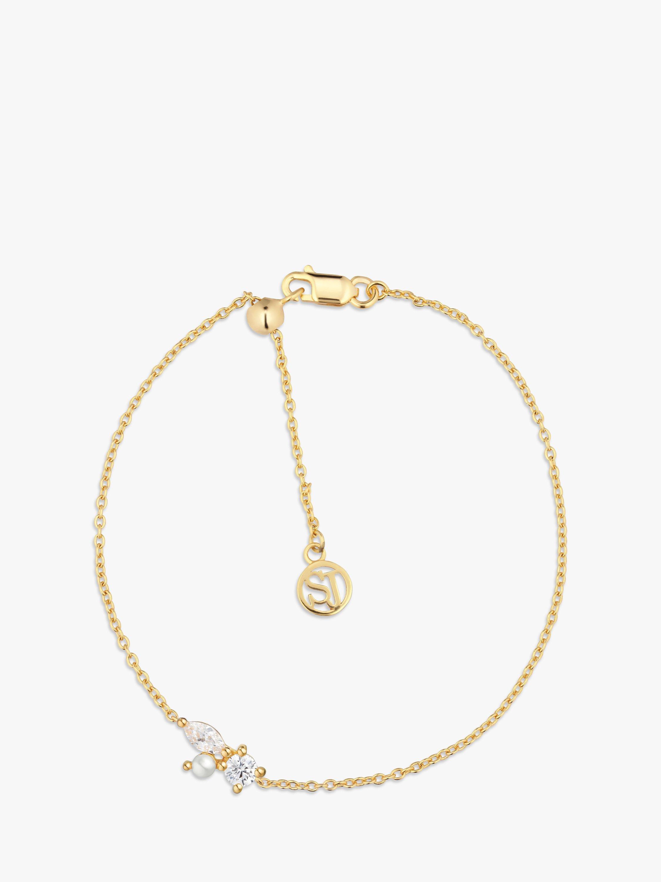 Sif Jakobs Jewellery Cubic Zirconia & Pearl Bracelet