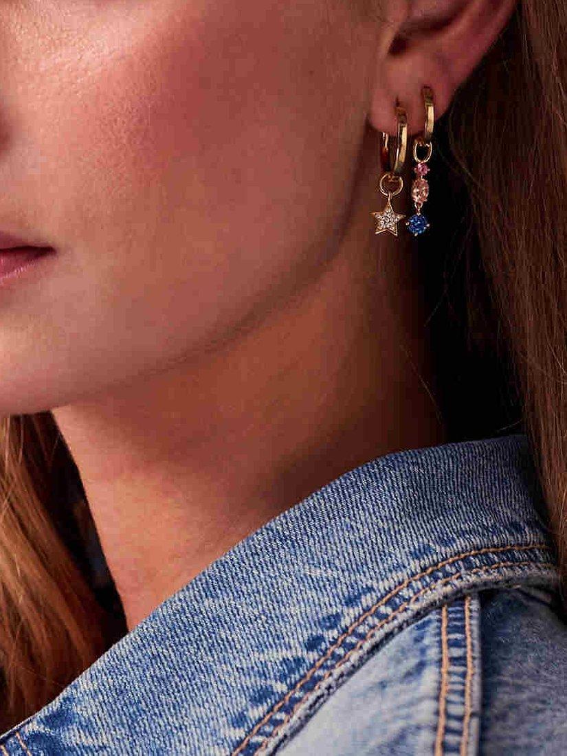 Product image 2 of 2, which shows Sif Jakobs Jewellery Multicoloured Zirconia Charm, Gold