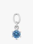 Sif Jakobs Jewellery Cubic Zirconia Earring Charm, Silver/Blue