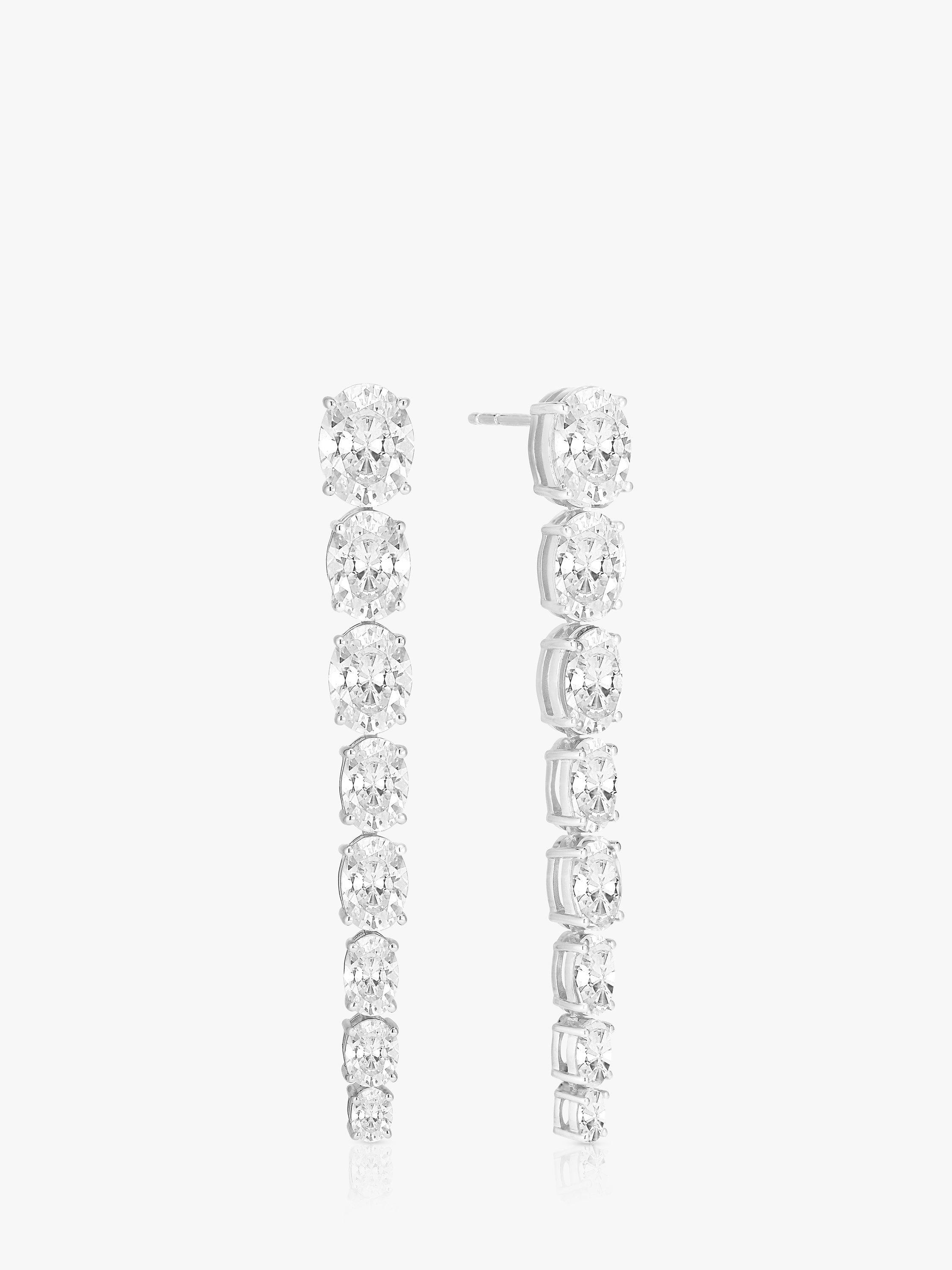 Product image 1 of 1, which shows Sif Jakobs Jewellery Cubic Zirconia Drop Earrings